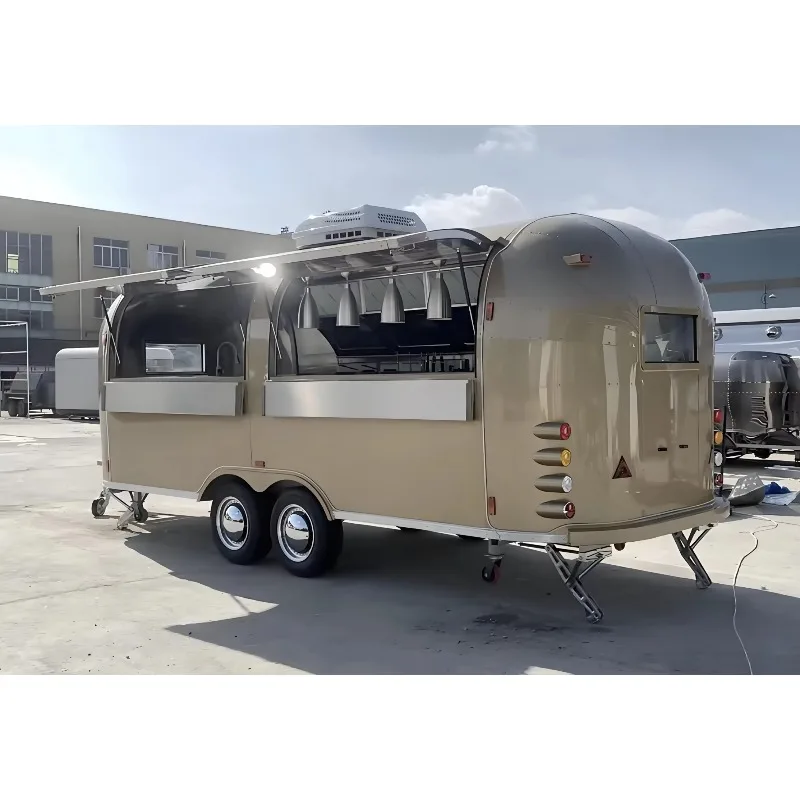 Food Trucks All purpose Food trailer Well Equipped Kitchen food trucks strong wheels and stable trailer for easy movement