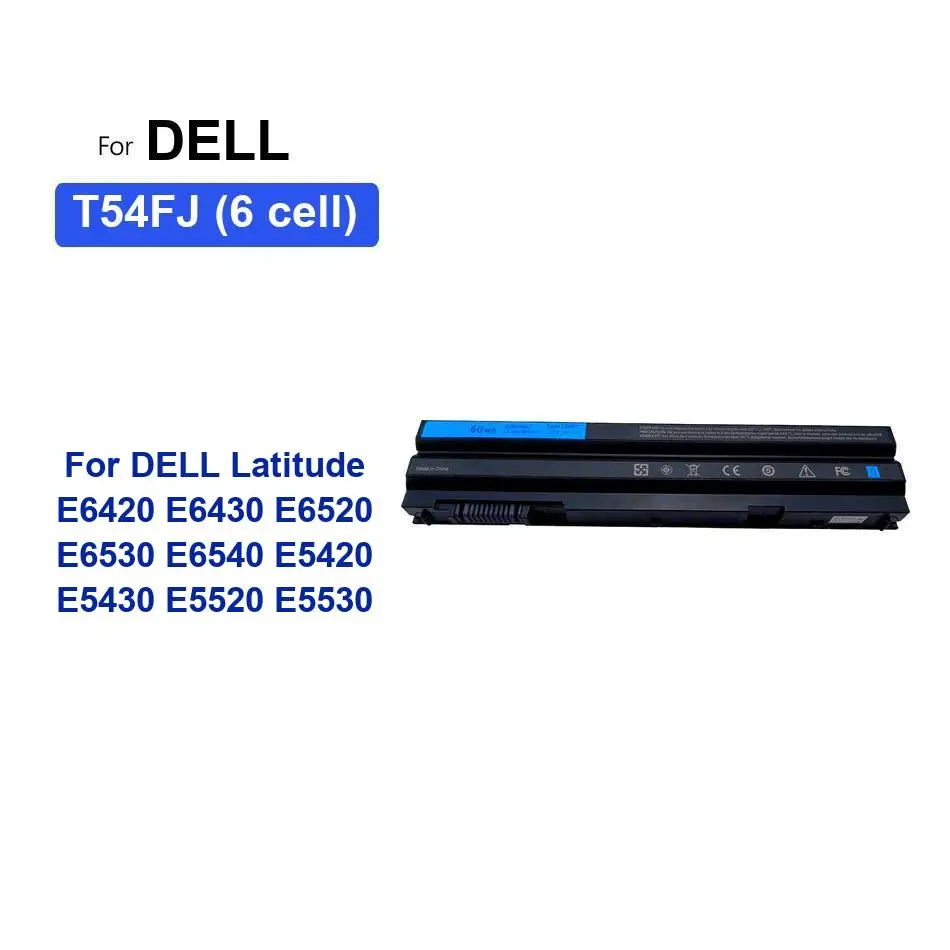 بطارية لديل خط العرض 12 13 14 7280 7290 E7280 E7290 7380 7390 7480 7490 E6420 E6430 E7480 DJ1J0 F3YGT 8858X T54FJ M5Y0X