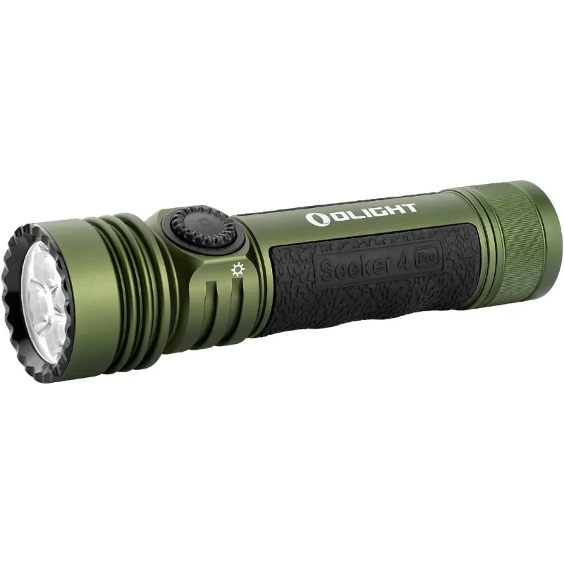 OLIGHT Seeker 4 Pro Rechargeable LED Flashlights, High Lumens Powerful Bright Flashlight 4600 Lumens with USB C Holster