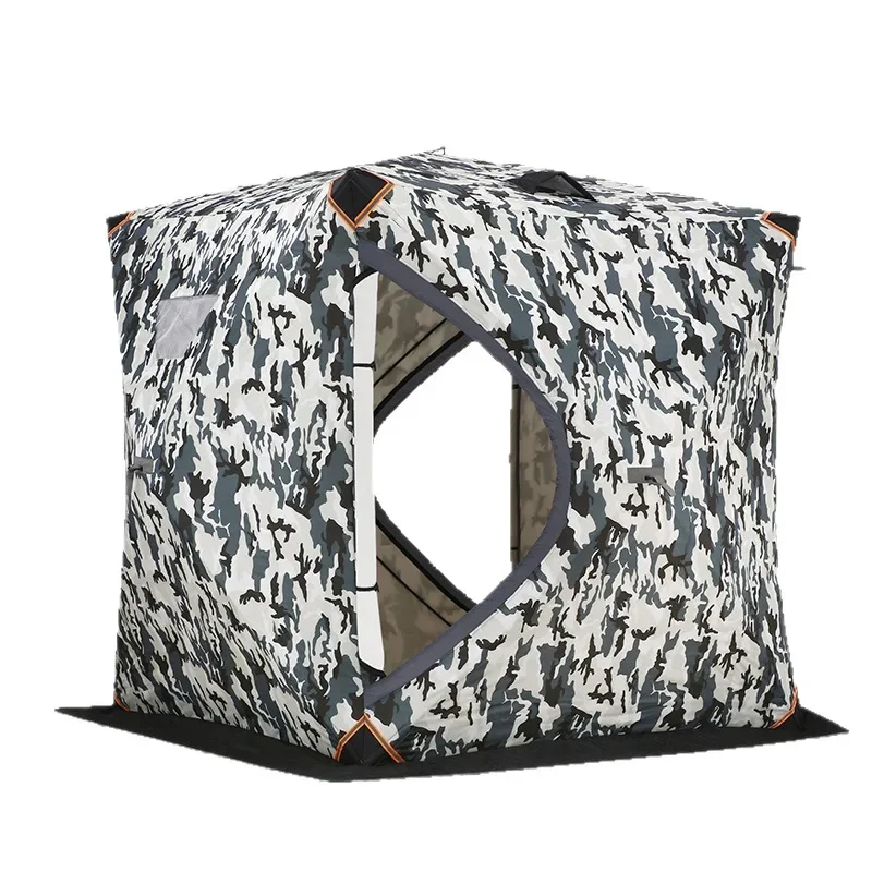 Hexagonal ice fishing Thickened warm and cold-proof Quick open Winter fishing Camping Ski Portable tent
