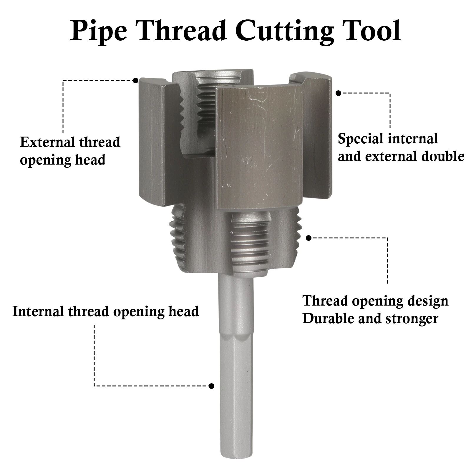 휴대용 PVC 파이프 나사 절삭기 도구 전문가 및 가정 프로젝트 모두를 위한 내부 및 외부 파이프 나사 절삭 도구