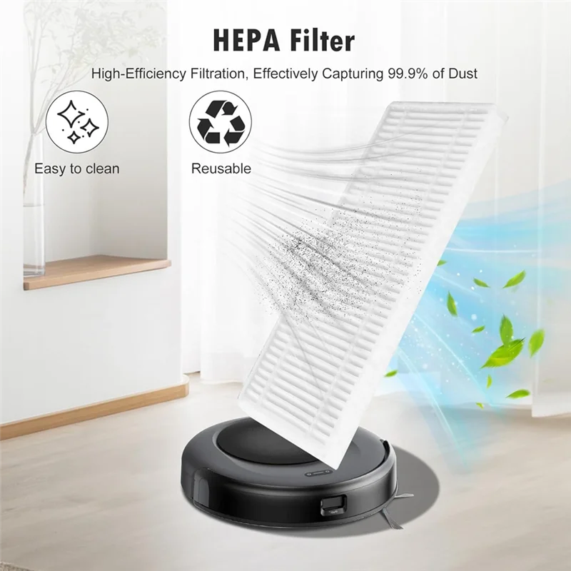 

B82B-For Eufy Omni C20 Robot Vacuum Cleaner Accessories Kit Main Side Brush, Hepa Filter, Mop Cloth, And Dust Bags