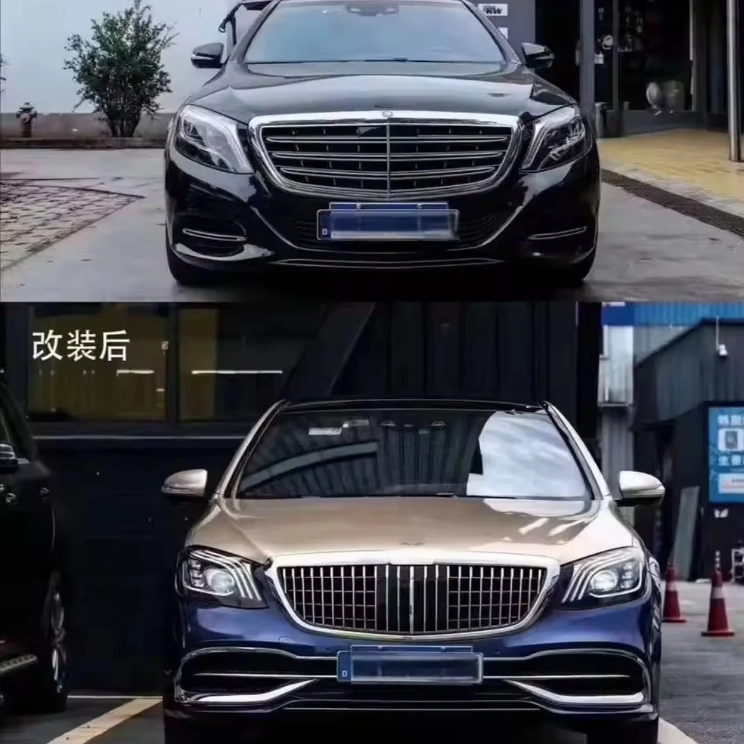 100% Fitment Body Kit for  Benz W222 2014-2020 to Model Bodykit Modification High Quality Headlight Bumper