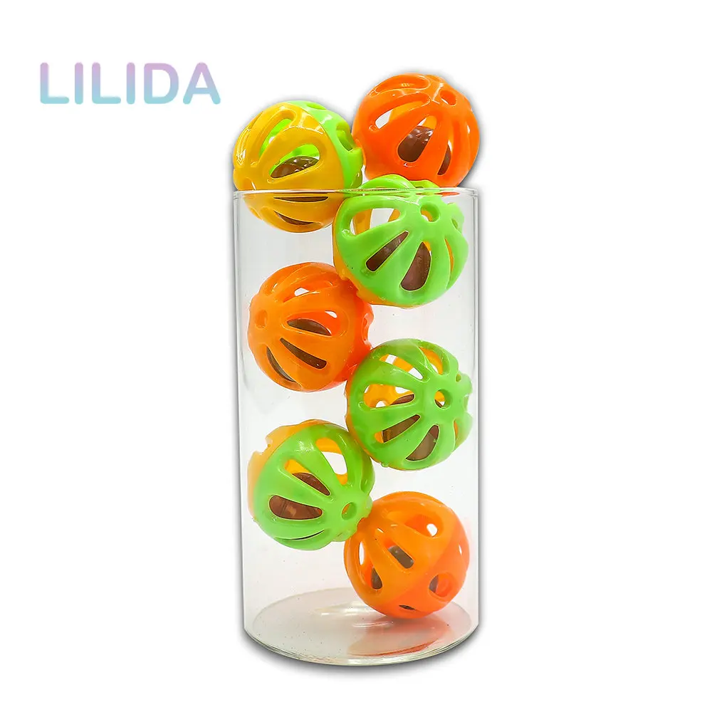 

10/30/50pcs 35mm Plastic Sounder Rattle Ball High Quality Ball Pet Small Bell Balls Cat Toy Hollow Out Cat Toys Pet Supplies