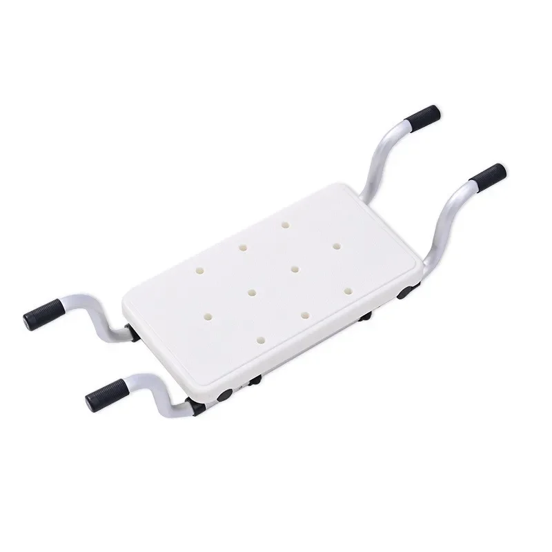 Противоскользящий стул для ванны с регулируемой шириной в сочетании с многофункциональной полкой, поддержка стула для ванны для комфортного купания