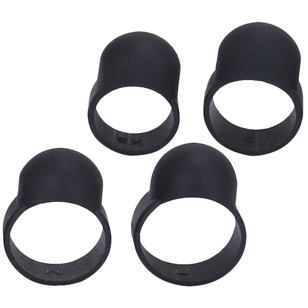 

4 Pcs Ethereal Drum Finger Cots Covers Sleeves Protective Tool Drumming Plastic Guard Steel Tongue Accessories