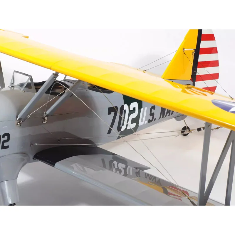 Stearman Pt-17 Scg37 Skin Light Wood Completed Version Pt-17 Arf Fixed Wing Remote Control Model Outdoor Toy Aircraft