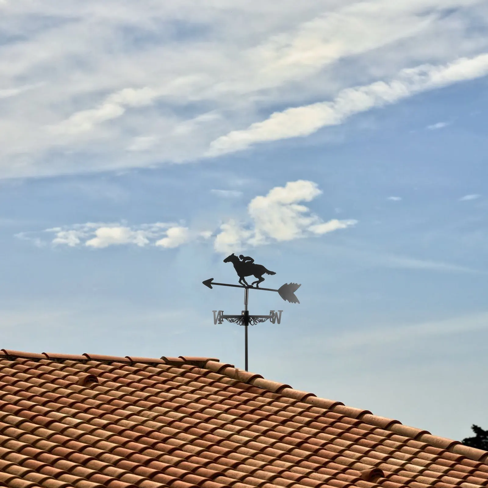 

Декоративный ветроуказатель из цинкового сплава в виде лошади для сада, двора, патио, крыши, газона