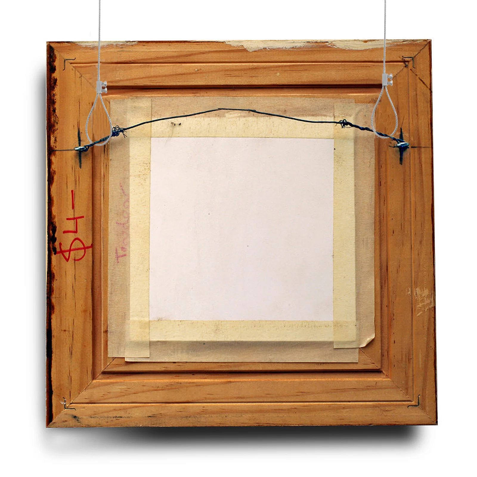 

4 Sling Wire Kits 0.5M Galvanized Steel Wire for Hanging Luggage Picture Adjustable Height Rope Line Holder Strong