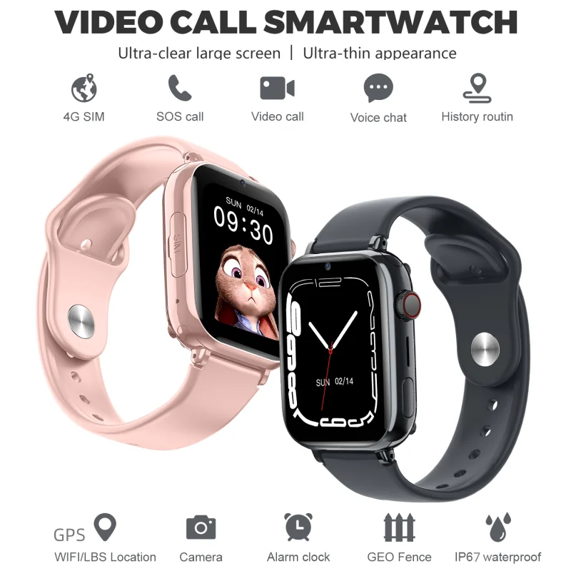 Reloj inteligente para niños, rastreador GPS, WIFI, ubicación LBS, videollamada, Ultra funda, monitoreo de sonido para bebés, reloj inteligente 4G para Xiaomi LT38