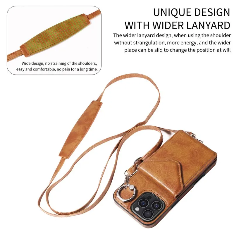 حافظة جلدية طويلة على الموضة لهاتف آيفون 11 12 13 14 15 16 Pro Max XS XR X 7 Plus 8 16E محفظة بطاقات فتحات غطاء حامل حقيبة