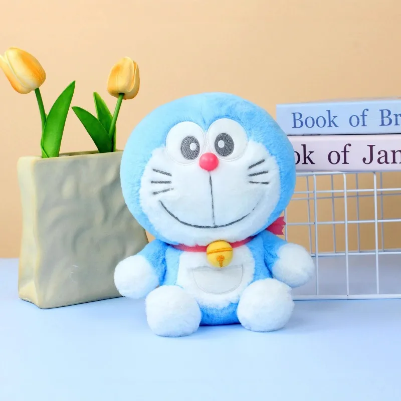 جديد Kawaii حقيقية عبقور ألعاب من نسيج مخملي جديد الطفولة الأزرق الدهون دمية جلجل القط دمية فتاة هدية عيد ميلاد هدية الكريسماس