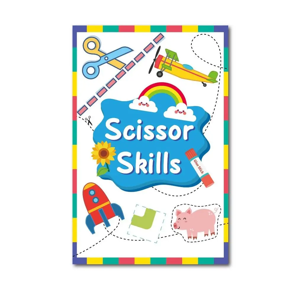 Livre découpé en papier pour enfants, apprentissage de l'art, livre d'activités de coupe, Scrapbooking Montessori