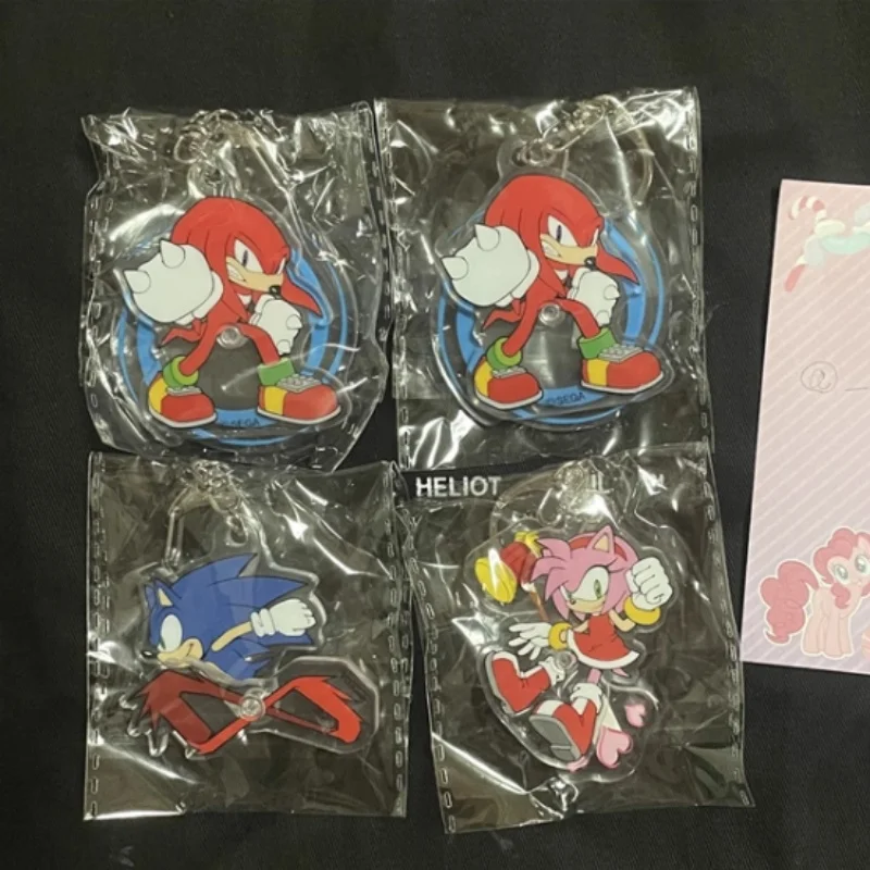 Japonais véritable k-com hérisson sonique acrylique pendentif Gashapon Sega mascotte Sonic'S amis sac à dos charme cadeau