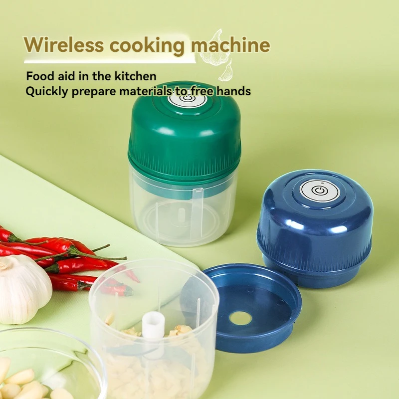 New Electric Mini Garlic Chopper USB Meat Grinder Sturdy And Durable Kitchen Tool for Crushing Garlic Ginger And Vegetables