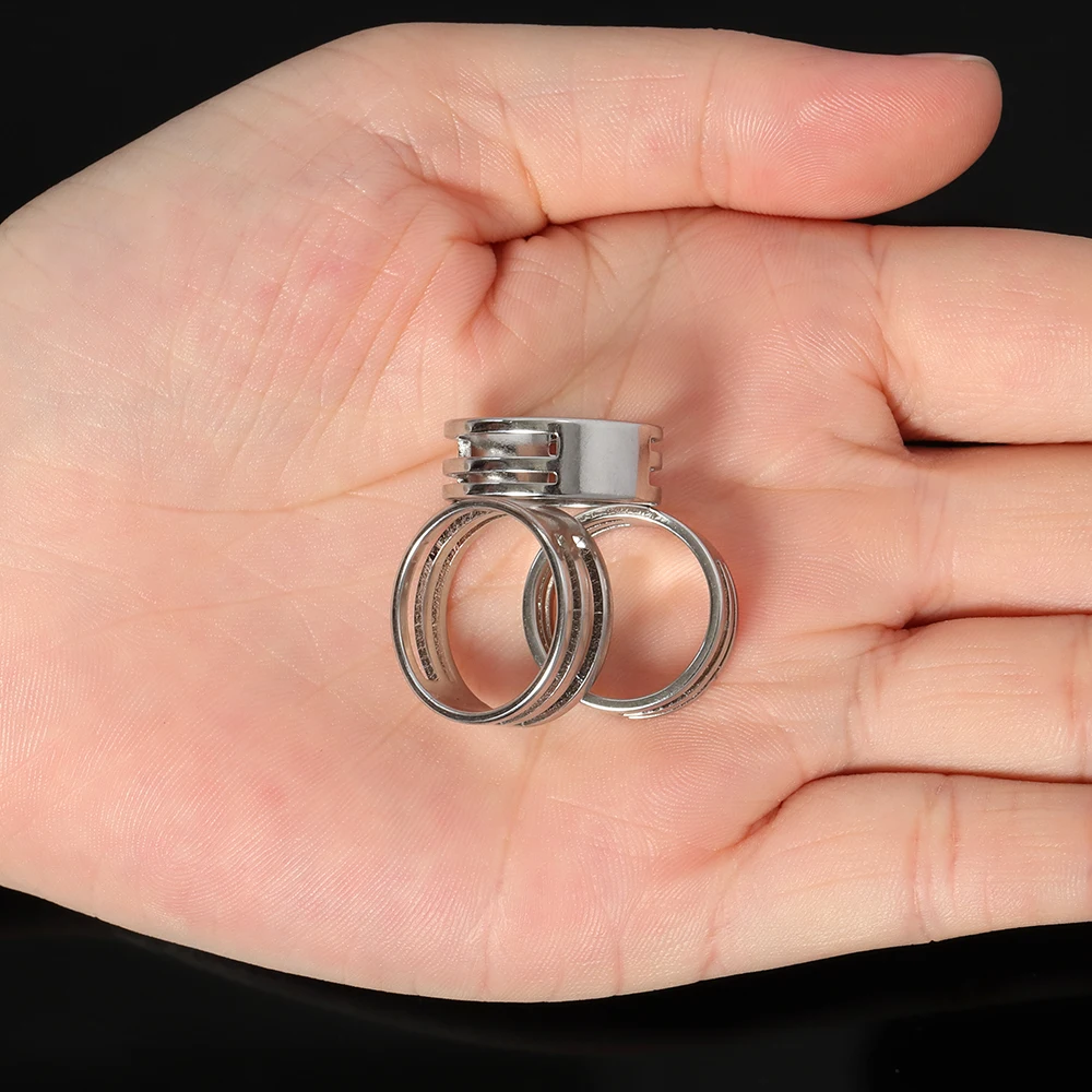 20Pcs Steel Ring Size Adjuster Tool DIY Jewelry Making Findings Ring Guard Spacer Tightener 17mm 18mm 19mm Silver