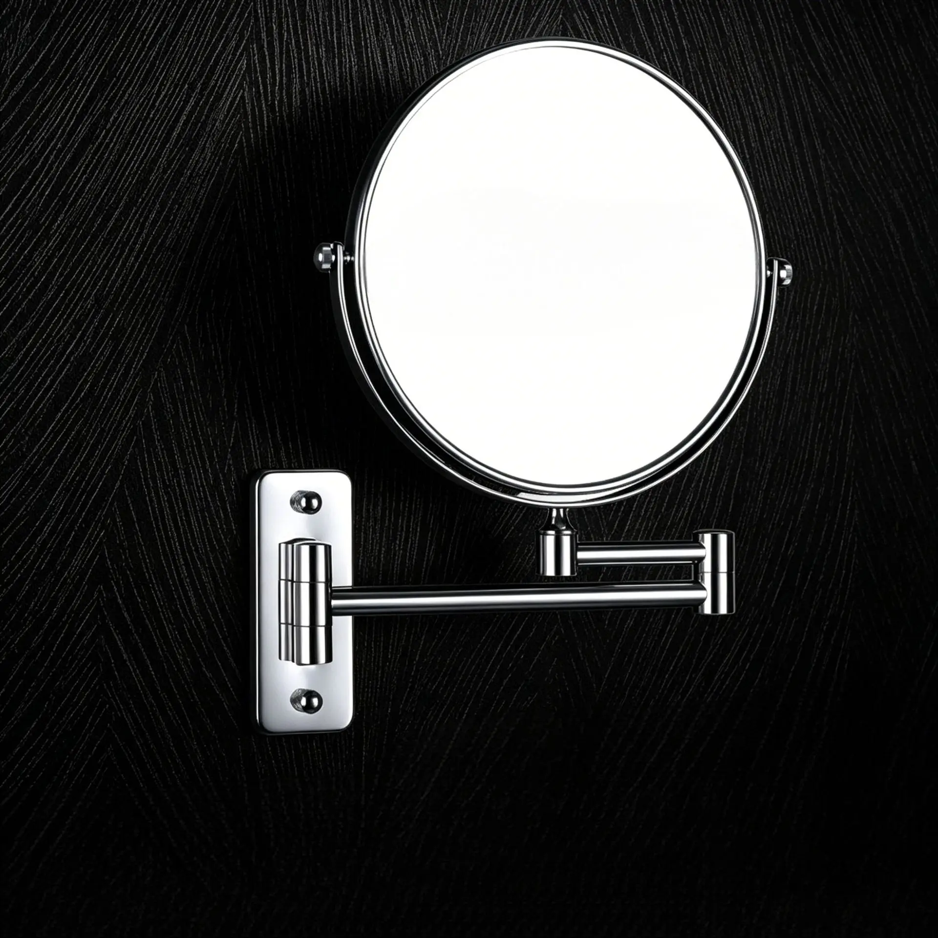 YFY bathroom retractable wall-mounted cosmetic mirror toilet perforated beauty mirror folding hotel vanity magnifying glass