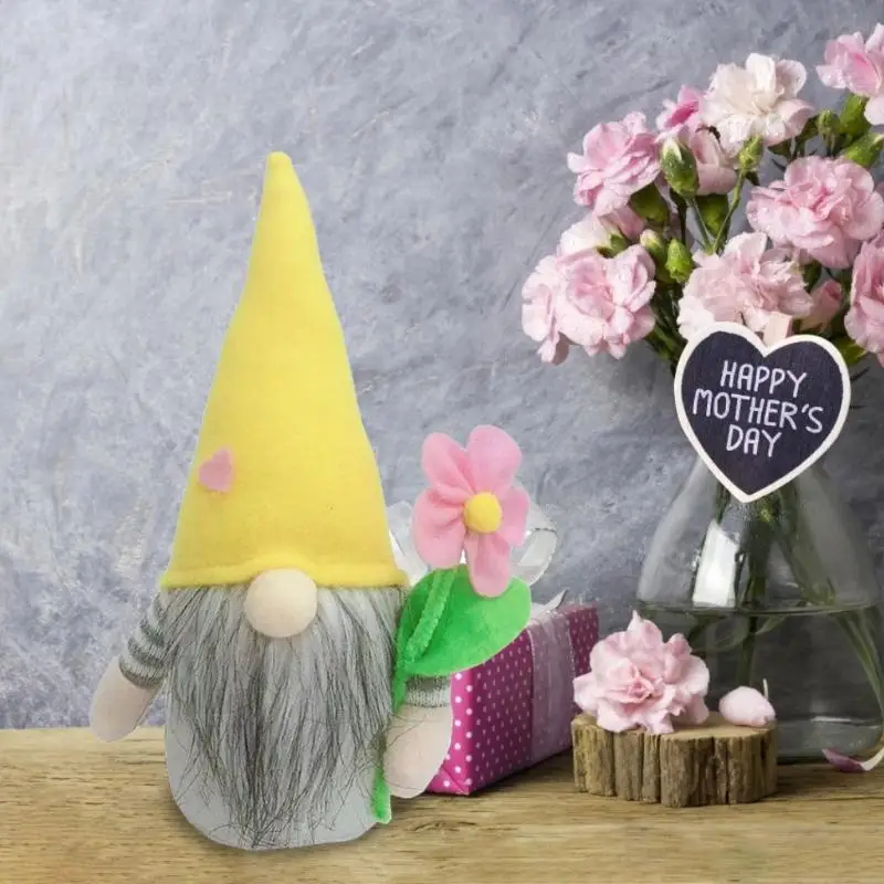 77JB Mother's Day Easter Gnome Tomte Nisse Swedish Elf Dwarf Home Farmhouse Decor
