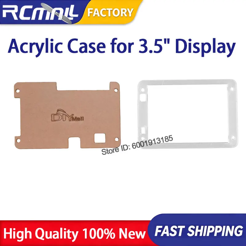 3.5 Inch Smart Display Screen Protective Acrylic Shell Enclosure Box Compatible with ESP32 Board Industrial Automation Control