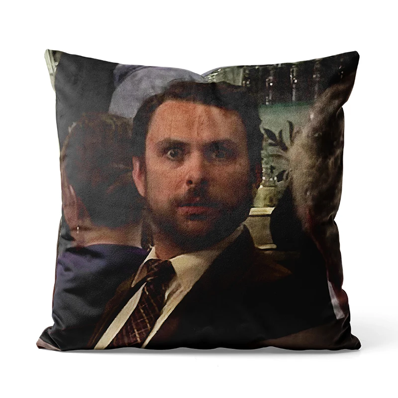 Gaslight Gatekeep Girlboss Mac and Charlie Stare at Each Throw Pillow Covers Cushion Cases Pillowcases for Sofa 45cm x 45cm