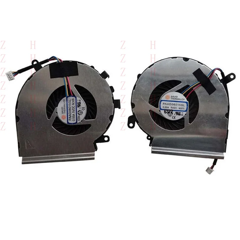

ZZHH For MSI GE62VR GL62M GP62MVR GL72MVR GP72VR MS-16J9 16JB CPU GPU Fan 4wire