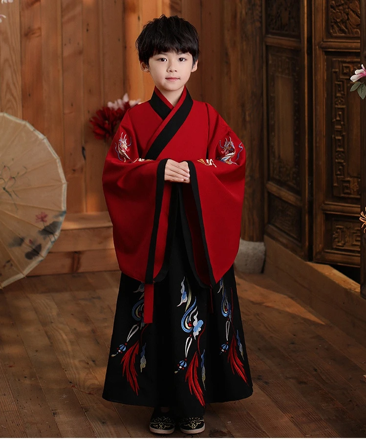 

Kids New Year Clothes Ancient Bookboy Student Dress Boy Party Perform Photography Robe Traditional Costume Chinese School Clothe