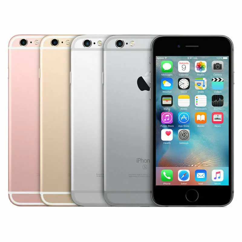 Apple-teléfono inteligente iPhone 6S Plus desbloqueado, pantalla de 5,5 pulgadas, 2GB de RAM, 16GB/64GB/128GB de ROM, Dual Core, cámara de 12MP, 4G LTE, IOS, A9