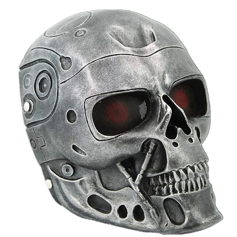 Resin Terminator Mask Field CS Protective Skull Mask Halloween Masquerade Cosplay Props