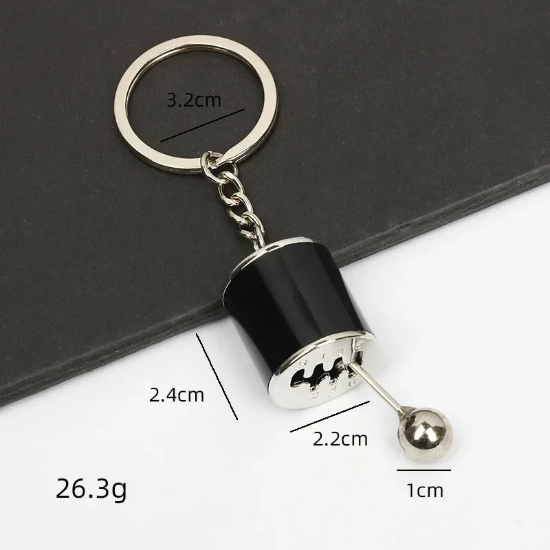 Creative Gear Head Keychain Speed Gearbox Keyring for Car Key Turbo Hub Brake Disc Pendant Shock Absorber Keys Holder Chain Ring