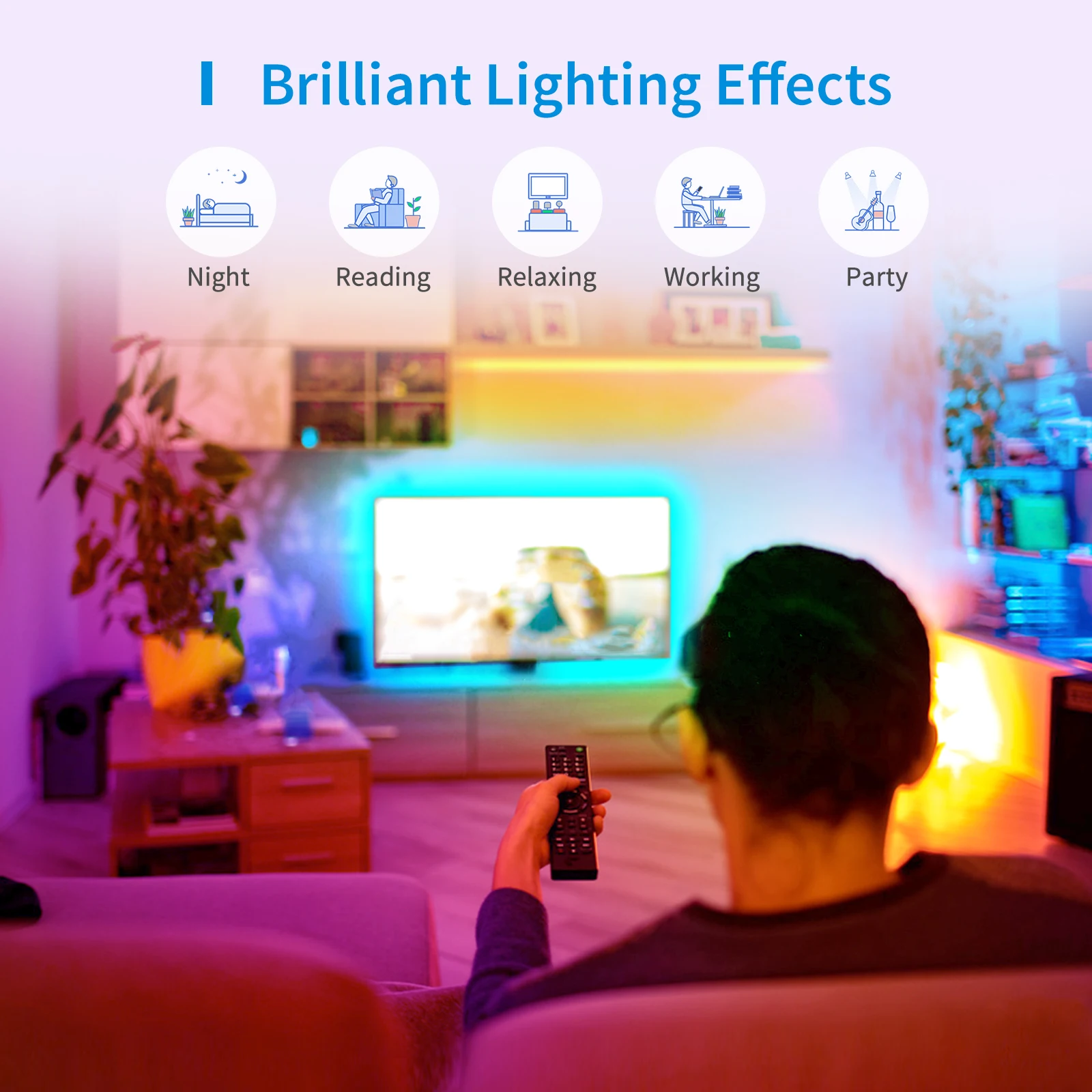 Meross-tira de luces LED inteligente, cinta RGB con WiFi, lámpara de luz Flexible, pantalla de TV, iluminación trasera, funciona con Apple HomeKit,