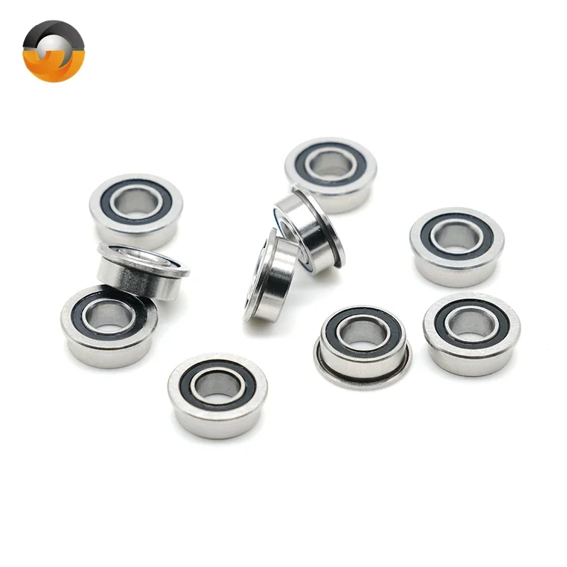 10PCS MF105RS Bearing 5x10x4 mm ABEC-7 Voron 3D Flanged Bearing MF105-2RS MF105RS 3D Print Bearings