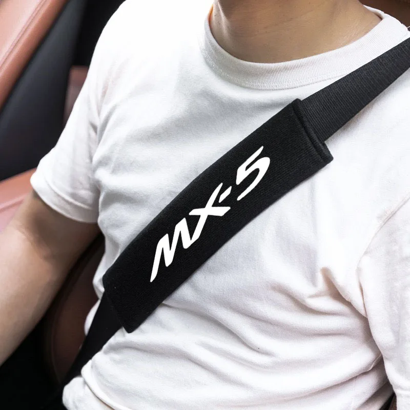 

Car Styling Seat Belt Cover Seatbelt Shoulder Strap Protector Pads For MX5 MX-5 Auto Accessories