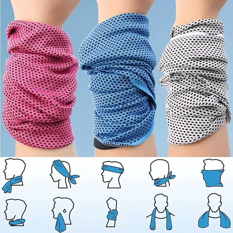 

Cooling Towel Instant Relief Microfiber Cool Towels Chilling Neck Wrap Ice Cold Rags for Sports Fitness Camping Cycling Hiking