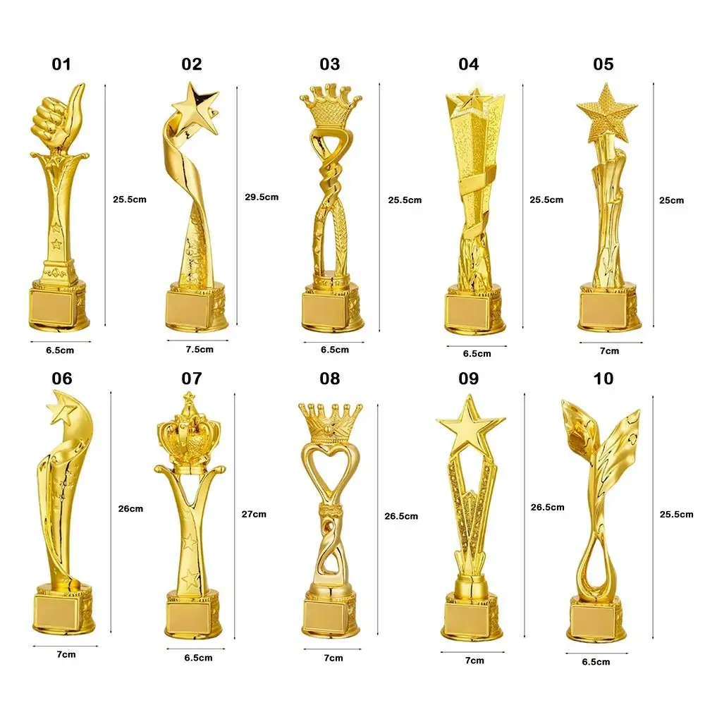 تاج الخماسي المنافسة الكأس ميدالية ذهبية اللون العالمي الخماسي الكأس الذهب اللون تذكارية الفائز جائزة لعبة الكأس