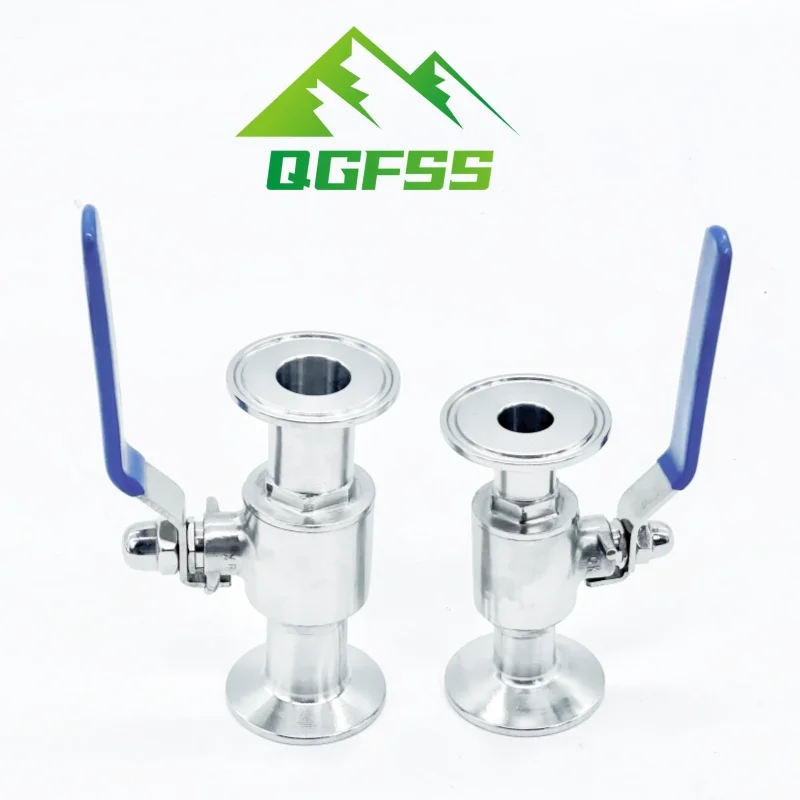 

3/4" 1" 1-1/2" 2" 304 Stainless Steel Sanitary Ball Valve Tri Clamp 50.5mm/64mm Ferrule Type For Homebrew Diary Product