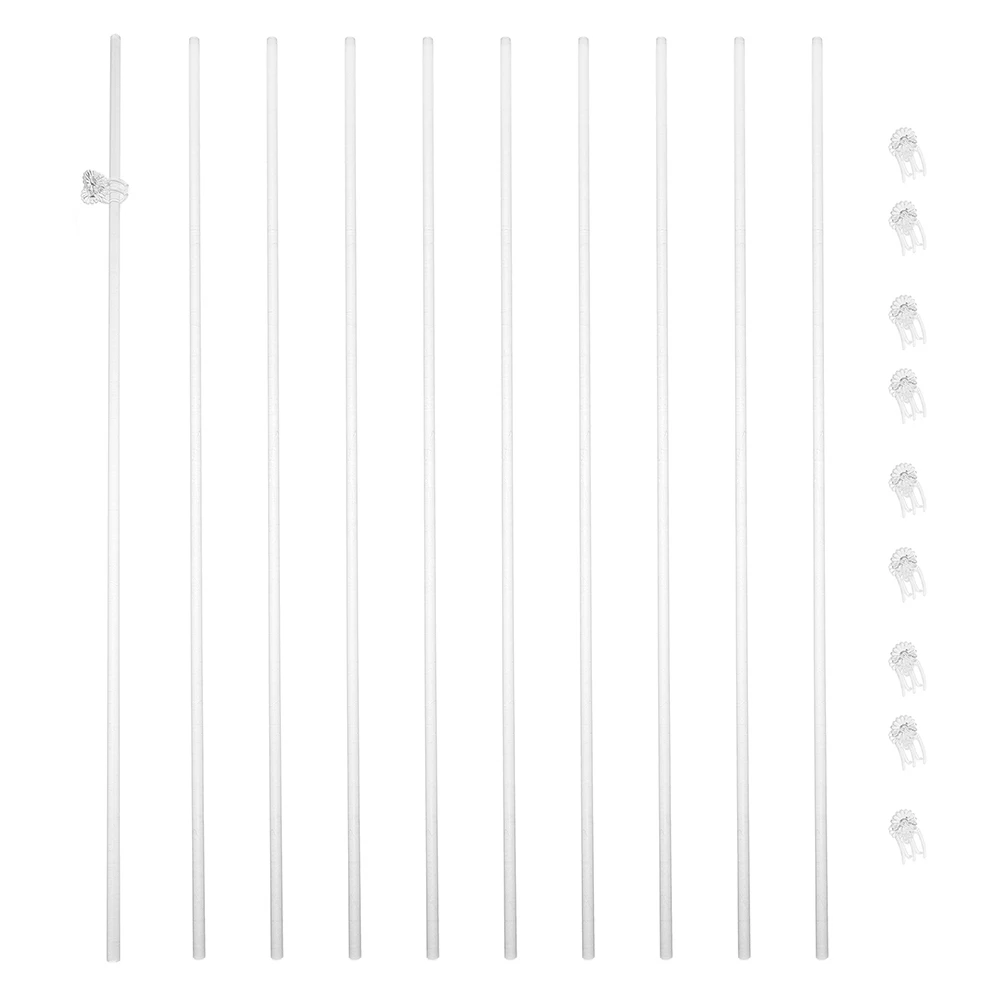 

20 set Clear Acrylic Plant Support Sticks Garden Stakes for Plants Tall Stem Supports Pot Stake Holder