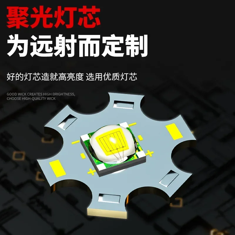 Strong miner light, camping outdoor head-mounted, super bright charging sensor headlight
