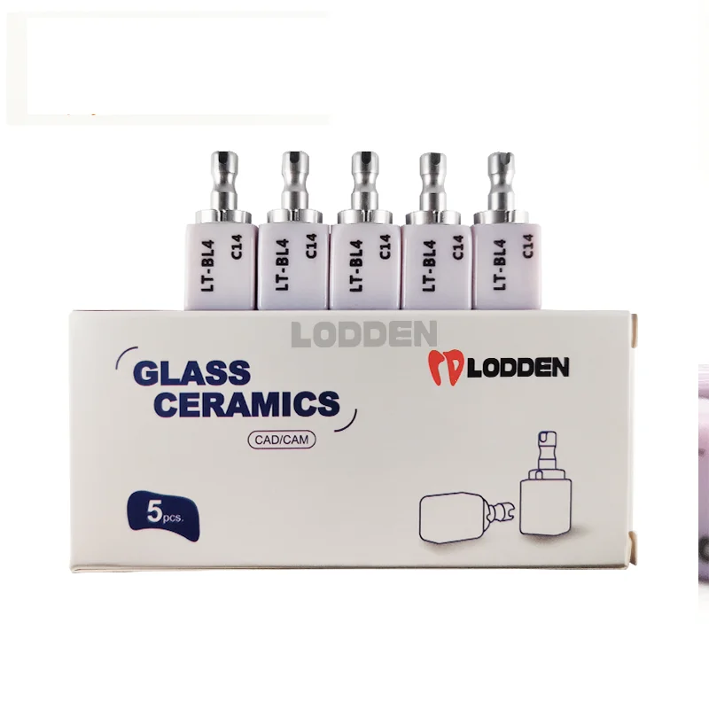 LODDEN bloques de disilicato de litio de cerámica de vidrio C14 LT/HT para CAD CAM Sirona Cerec Syste Material de fresado de odontología, 5