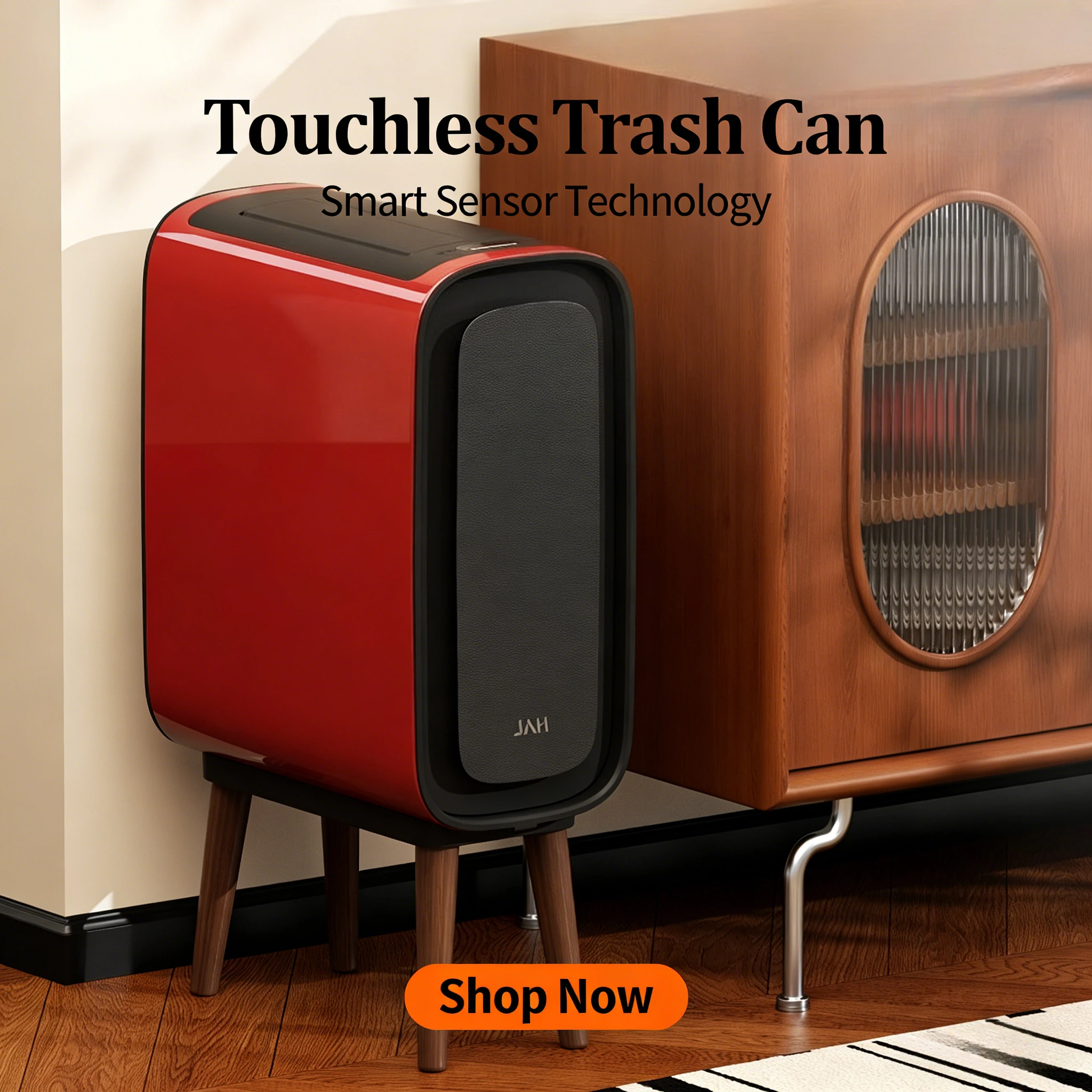 

Умное мусорное ведро с датчиком, из нержавеющей стали, автоматическое, на высоких ножках, с крышкой, узкое, для кухни