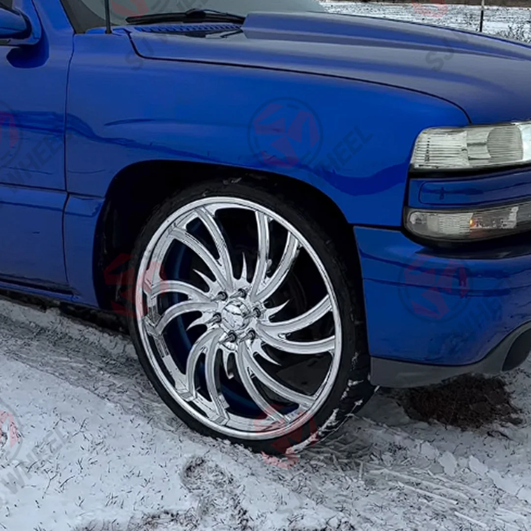 Intro 2-Piece 24 Inch Forged Wheels Deep Dish 20 22 24 26 Inch 6x139.7 Wheels for Truck Rims 24 Inch for   RAM GMC