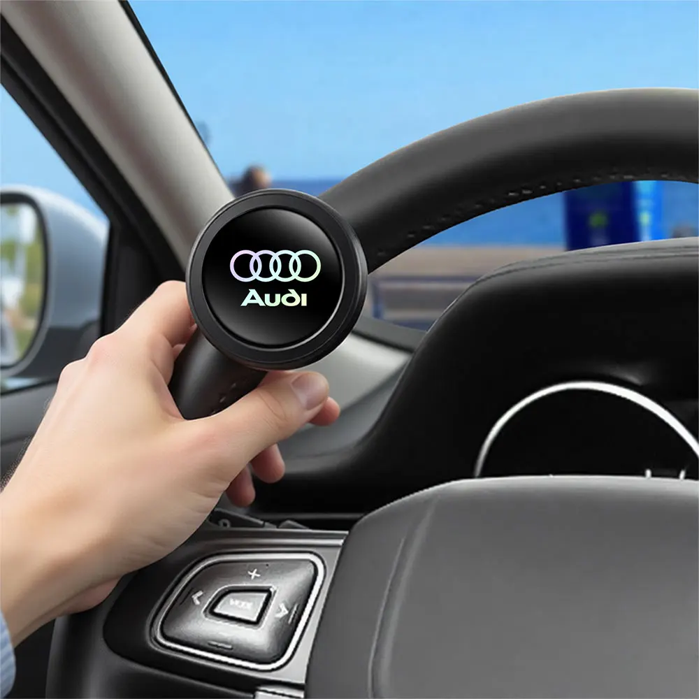 1pc Car Steering Wheel Rotary Knob 360 Degree Rotation Metal Bearing For Audi RS3 S4 TT RS R8 S1 C2 B3 S4 S5 B6 C7 S8 Quattro 8P