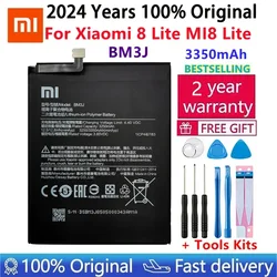 Xiao mi 100% Orginal BM3J 3350mAh battery For Xiaomi 8 Lite MI8 Lite BM3J High Quality Phone Replacement Batteries +Tools