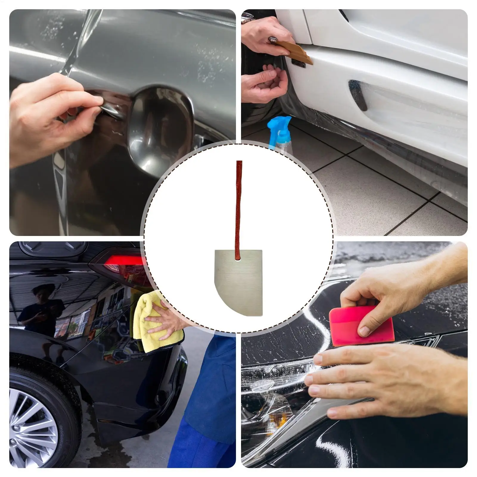 Automotive Paint Repair Scraper Car Detailing Edge Cutter Denibber Tool For Automotive Paint For Run Removal Removing Spot view 3
