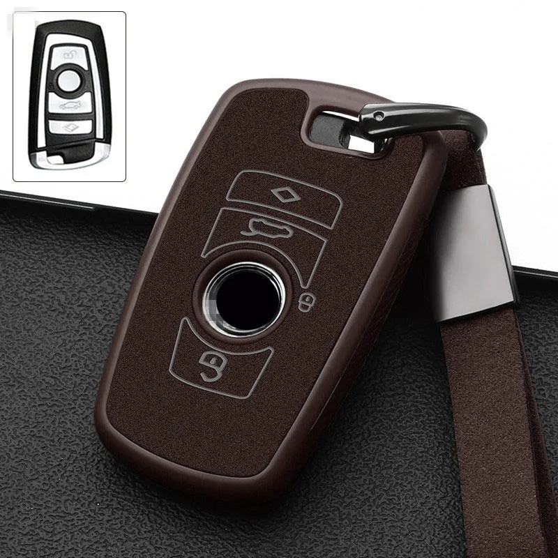 

Suede Leather Car Key Case Cover Shell For BMW 1 2 3 4 5 6 7 Series X1 X3 X4 X5 X6 F30 F34 F10 F07 F20 G30 F15 F16 F18 F25 M3 M4
