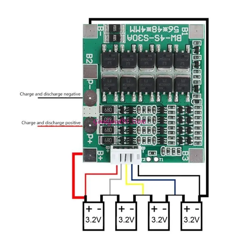4S 30A 3.7V for w/Balance 3.7V LiFe 18650 Battery for Protection Board