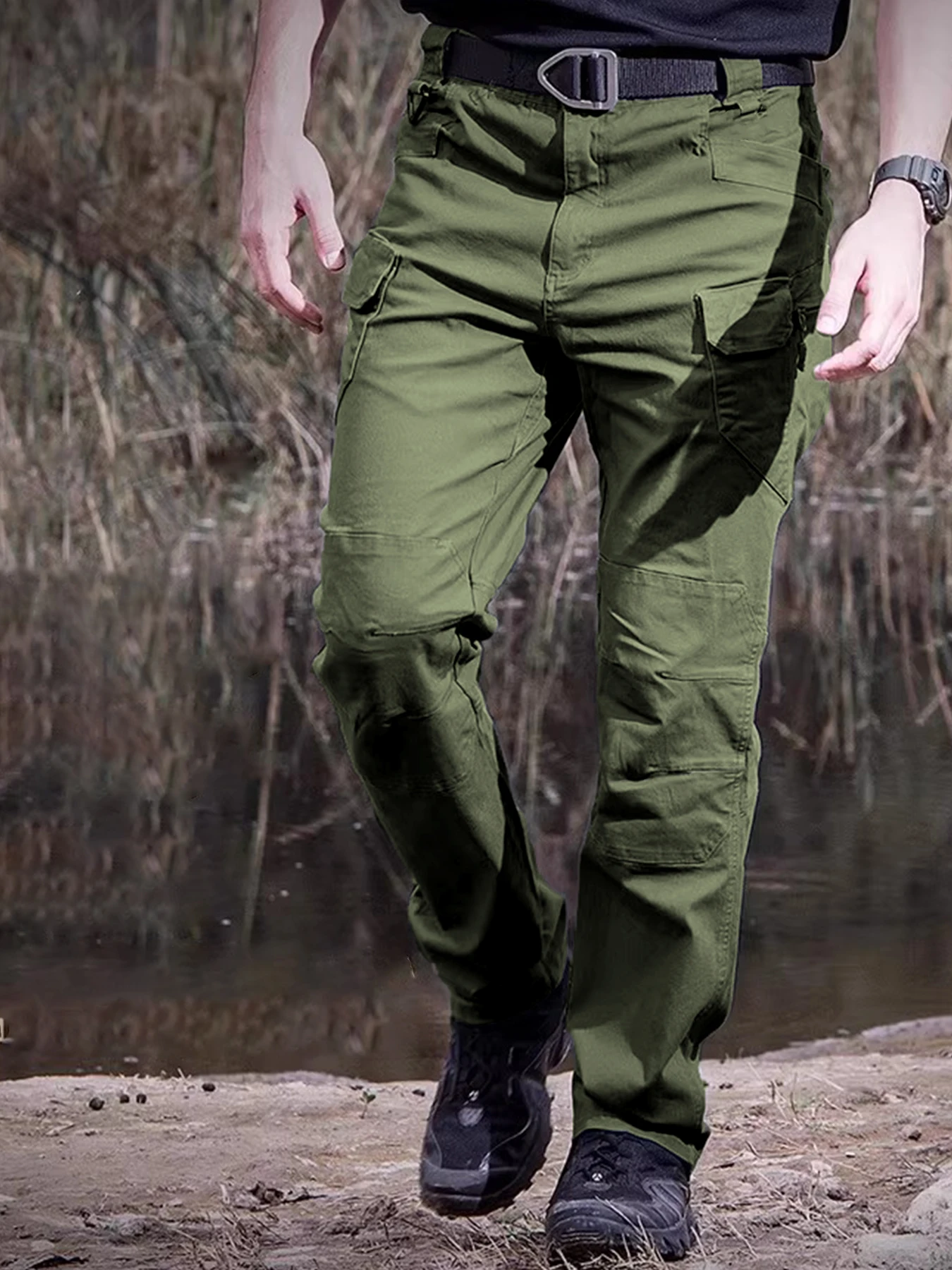 

Summer outdoor quick drying pants men's multi pocket tactical pants ultra-thin sports waterproof breathable work pants hiking pa