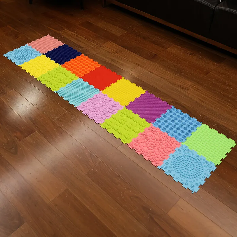 Multifunctional Sensory Tactile Pad Shiatsu Plate Foot Silicone Massage Pad Sensory Integration Trainer Soft Pressing