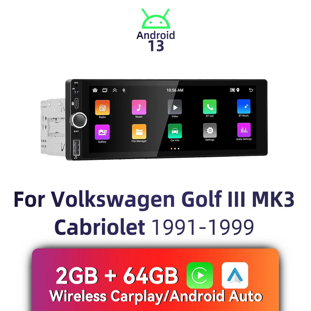 1Din Car Radio Andr… - image