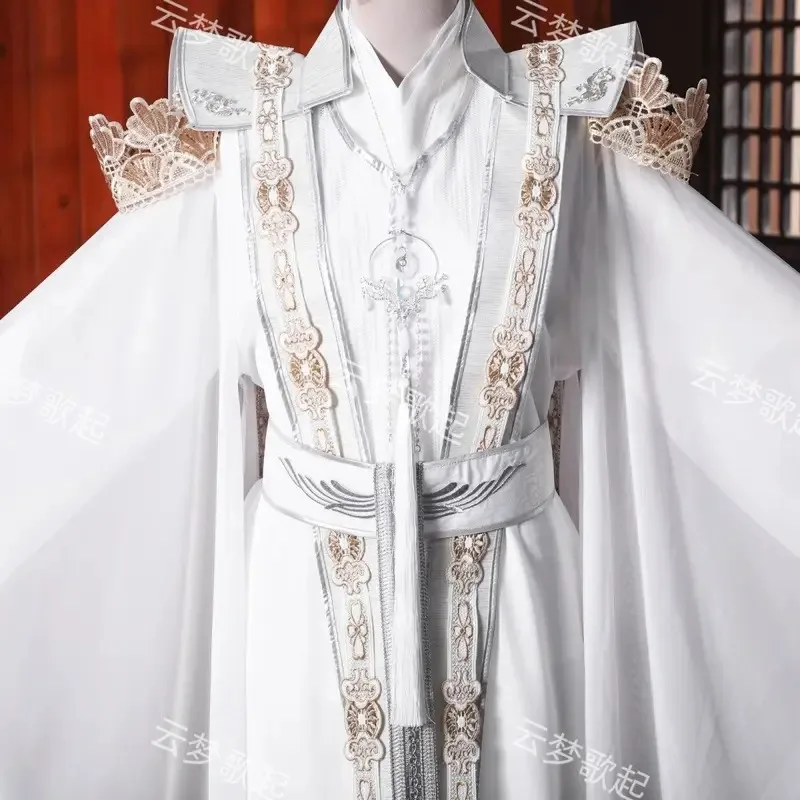 DY20ChuWanning MoRan Китайская телевизионная серия против старения 2Ha Immortality chu wanning Косплей chu wanning Костюм Белое платье Ancient H