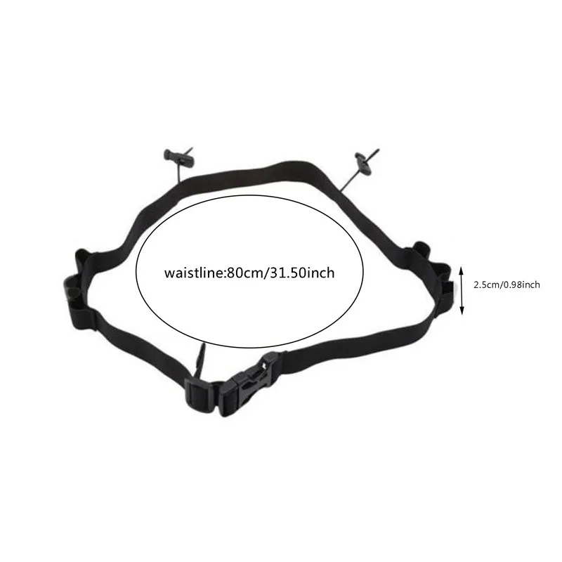 Running Race Number Belt Waist Pack Bib Holder For Triathlon Marathon Cycling Motor With 6 Gel Loops Fitness Sport Accessories image 4